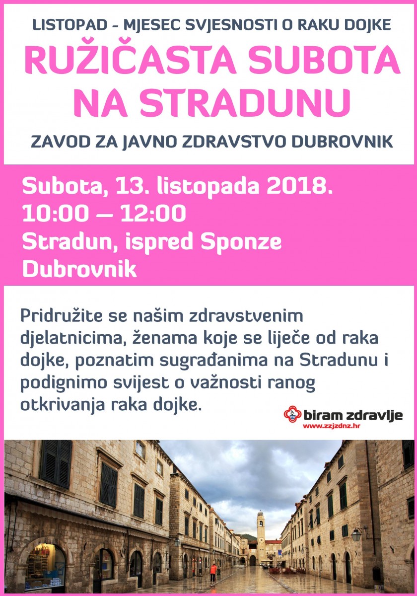 Ružičasta subota na Stradunu